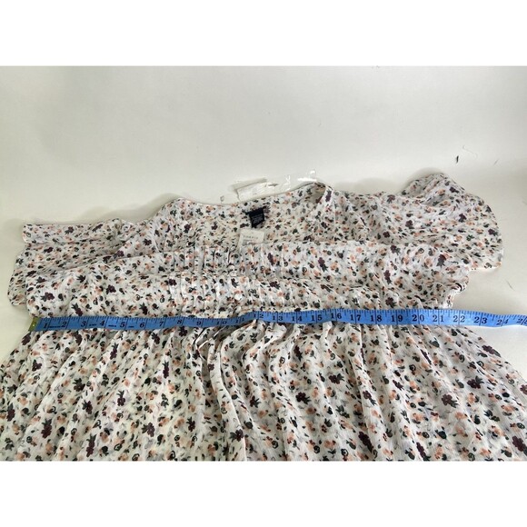 Torrid Ditsy Floral Chiffon Hi-Low Split Maxi Tunic Top Womens Plus Size 2 2X - Picture 5 of 6